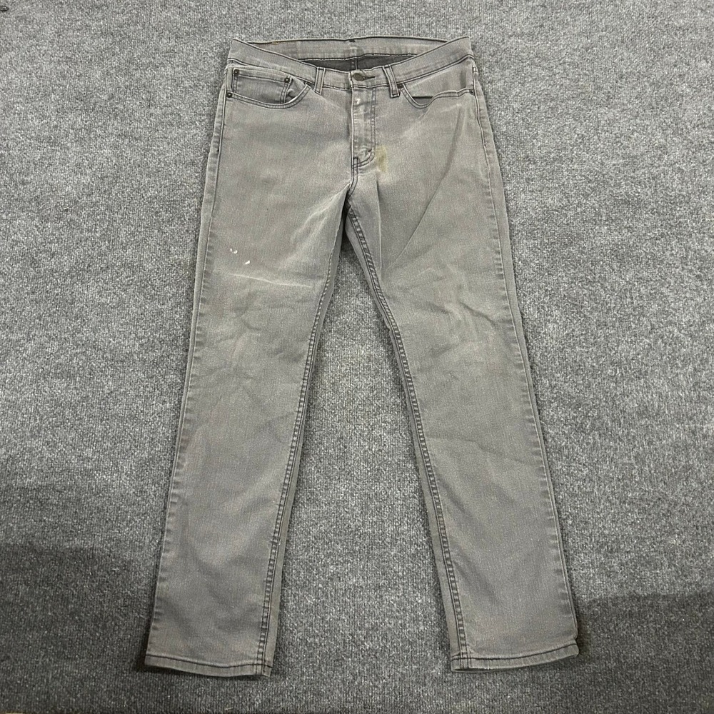 Levi's Jeans Mens Size 34x30 Grey 511 Slim Fit Stretch Denim Casual Pants 04511